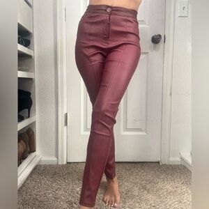 Chic Maroon Skinny Pants
